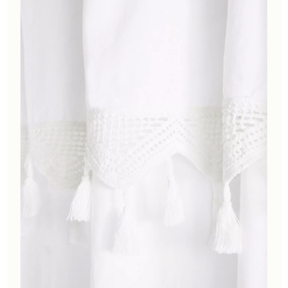 Anthropologie Tasseled Antioch Shower Curtain - Picture 2 of 3